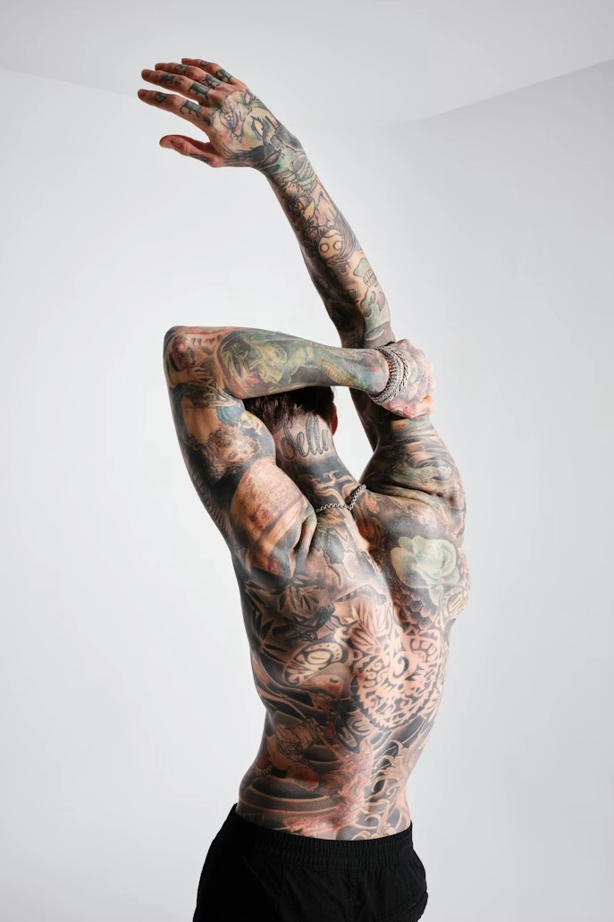 Geometric Back Tattoo